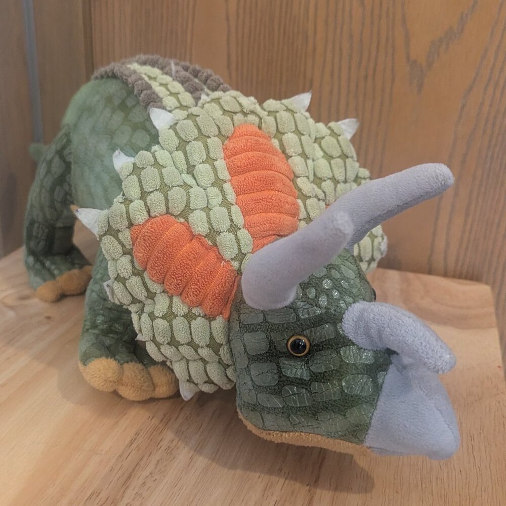 Adventure‎ Planet Triceratops Plush Dinosaur Scales Large 25"